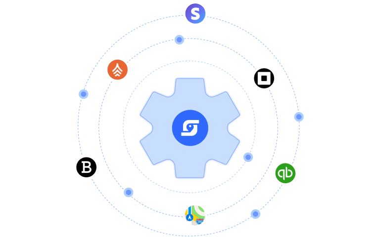 SmartRez connected to payment, accounting, and marketing integrations
