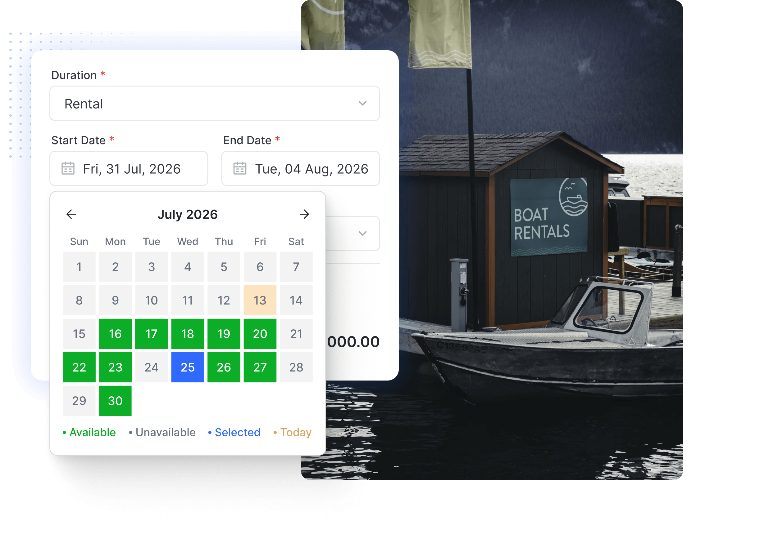Boat rental management software