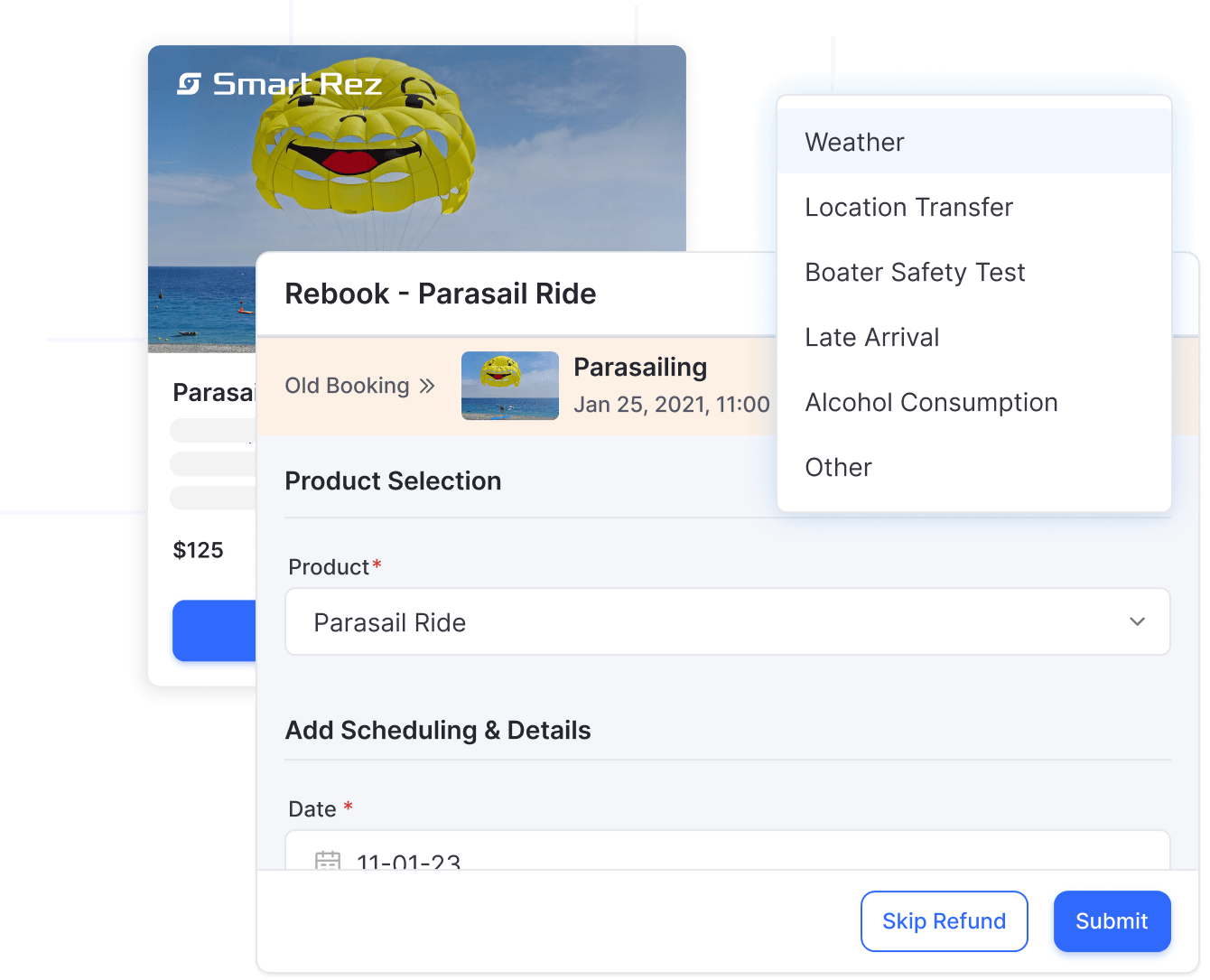 Parasailing features