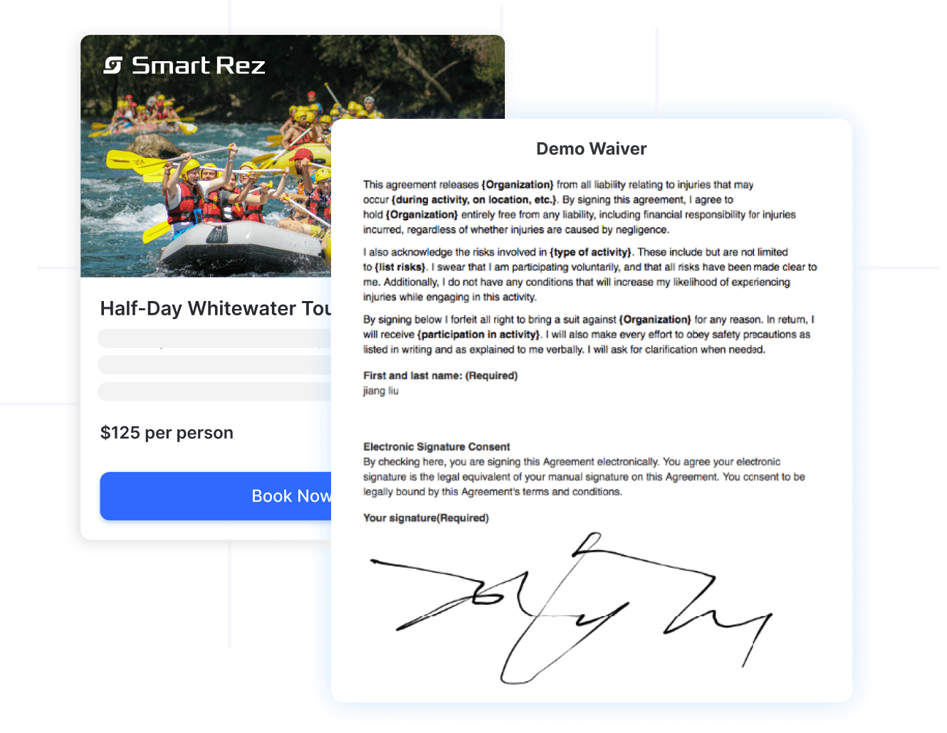 Rafting features