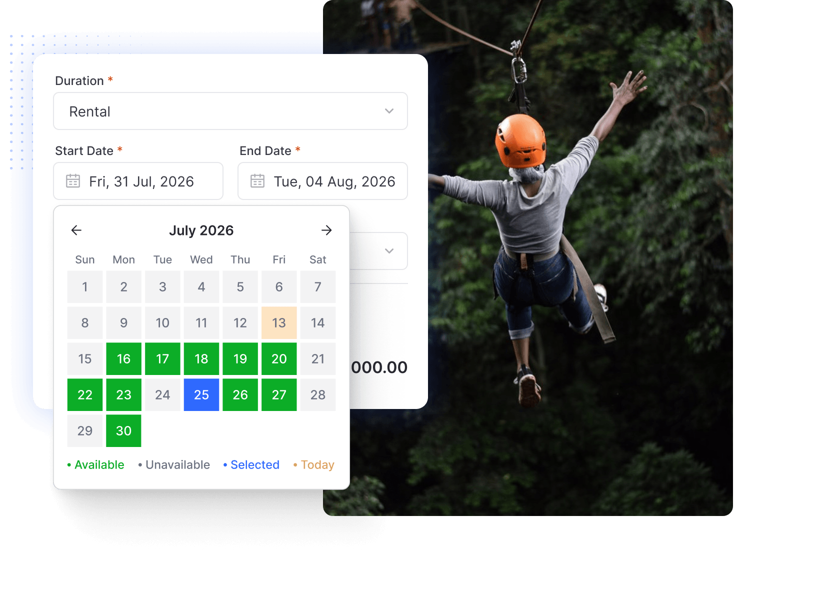 Zipline tour software